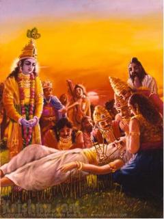 Lord Krishna with Bhisma