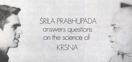 Convertion Between Srila Prabhupada and Devotee