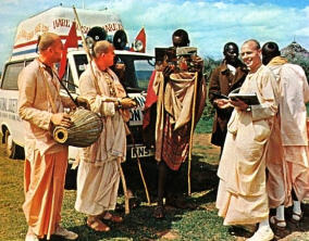 Devotees in Africa