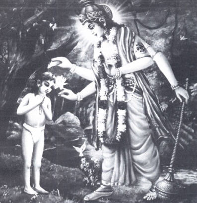 Dhruva Maharaj and Lord Vishnu