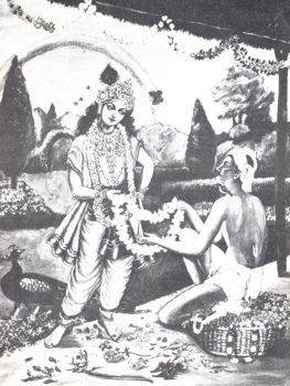 Offering Garland To Lord