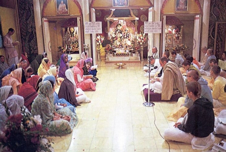 Morning Philosophical Class at ISKCON Los Angeles Temple