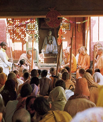 ISKCON Devotees at Srila Bhaktivinoda Thakura Home in Godruma-Dvipa