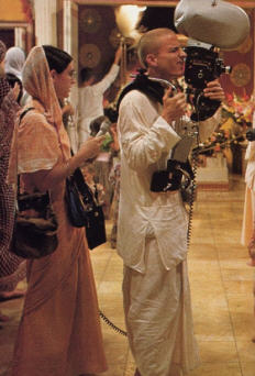 Devotees in the Temple