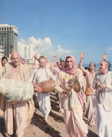 Sankirtan on Beach