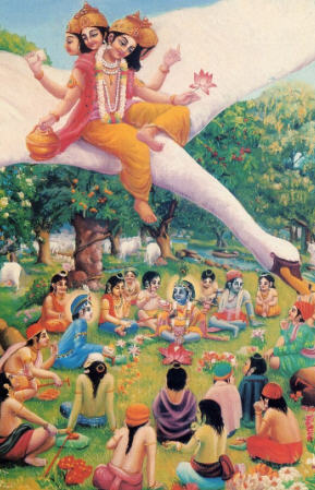 Krishna with Gopas