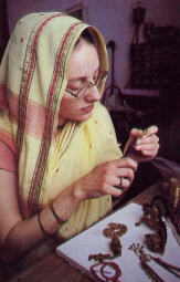 Isani Devi Dasi makes Hand Craft Designs