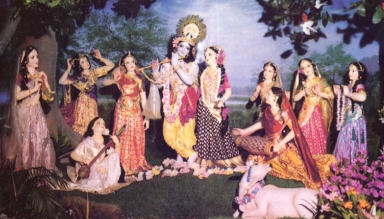 Radha Krsna With Gopis