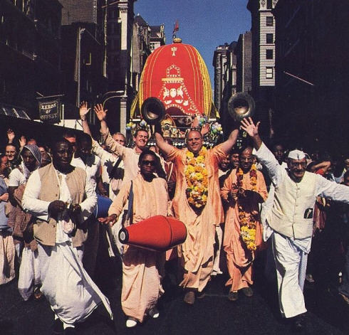 Jayapataka Maharaj in Ratha Yatra Festival in USA