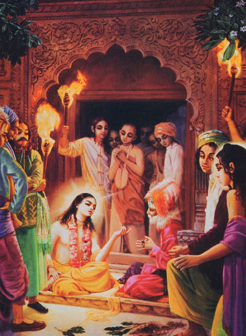 Lord Caitanaya With Advaita Acarya
