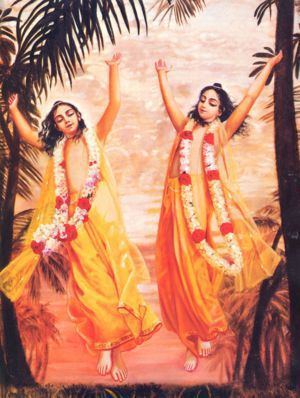 Lord Chaitanya and Nityananda