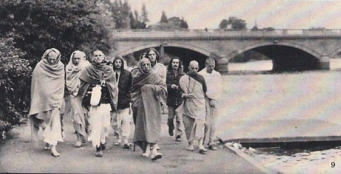 Prabhupada with ISKCON Devotees