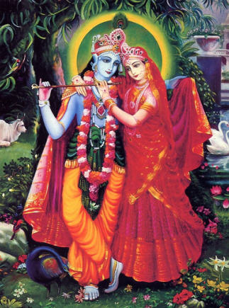 Krishna with Radharani