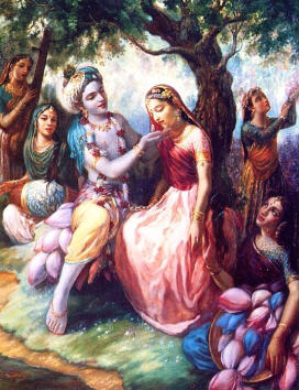 Lord Krishna with the Gopis