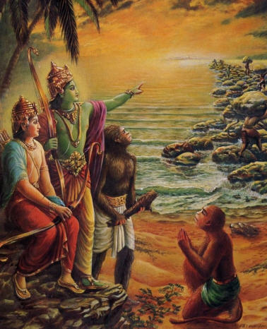 Shri Ram with Hanuman