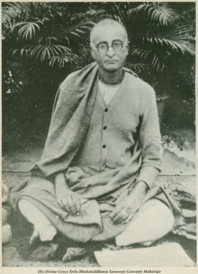 Srila Bhaktisiddhanta Sarasvati Goswami