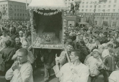 Padayatra in Chelabinsk, Siberia