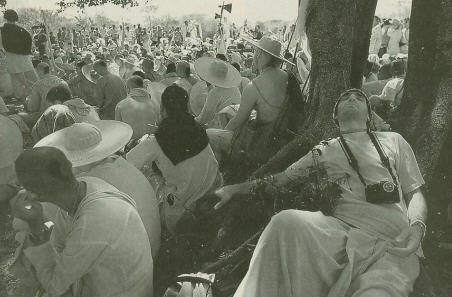 Devotees Listen the Pastimes Lecture