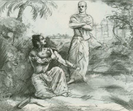 Lord Indra and Vasusena