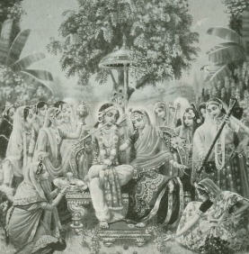 Lord Krishna in Goloka Vrindavana