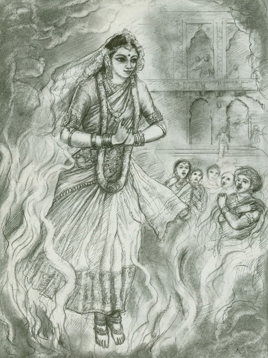 Draupadi is Born From The Sacrificial Fire