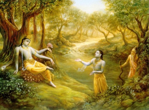 Uddhava With Lord Krsna