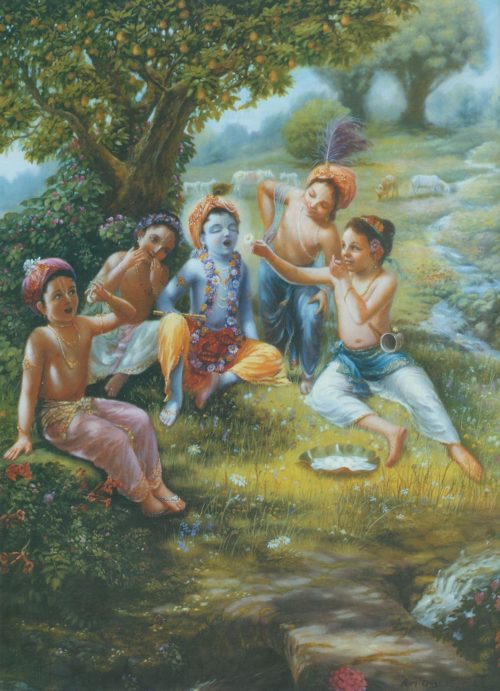 Krsna With Friend