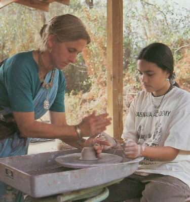 Saranagari Gets A Pottery lesson from Akuti Devi