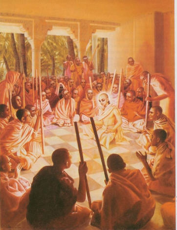 Lord Caitanya Teaches Vedanta Philosophy to the Impersonalists of Varanasi