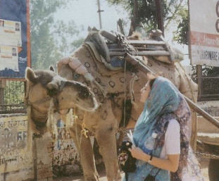 Making Friends With Camel on vrndavana