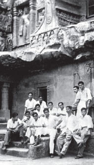 Damodara Dasa at ajanta caves in maharashtra