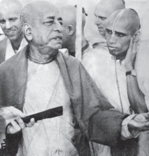Prabhupada with Lokanatha Maharaja