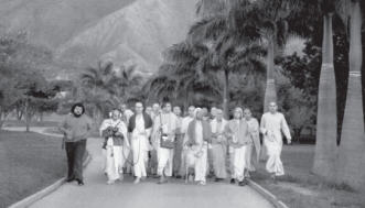 Prabhupada in Morning Walk