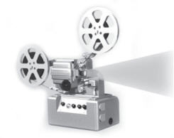 Motion Film on Projector