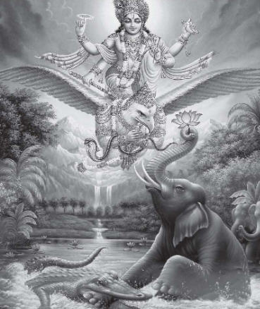 Lord Hari Saves Gajendra