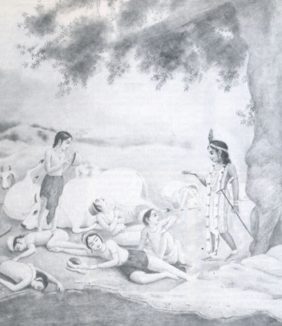 Krsna’s Subduing the Serpent Kaliya by Satsvarupa Dasa Goswami