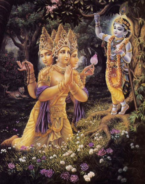 The Prayers Of Lord Brahma by Drutakarma Dasa