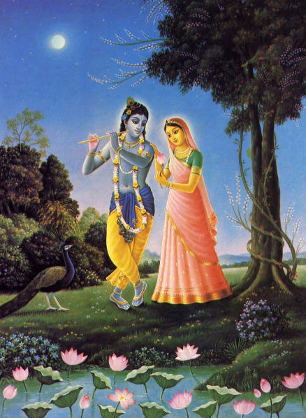 The Meeting of Radha and Krsna by Dravida Dasa