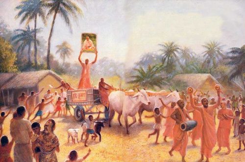 Ox Cart Sankirtana by Lokanatha Swami