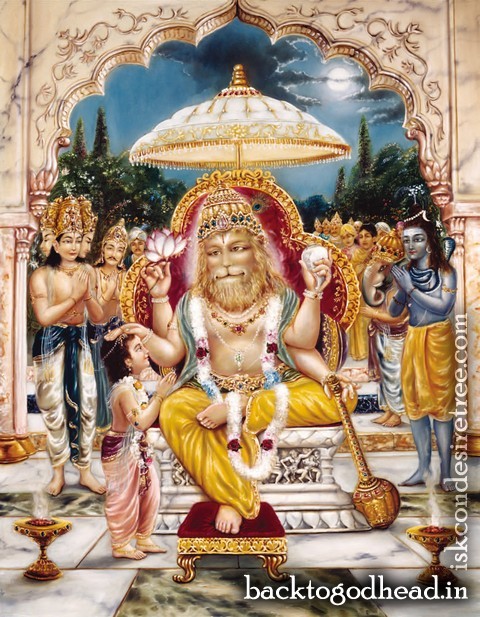 Lord Nrsimha Protector of Devotees by Aja Govinda Dasa