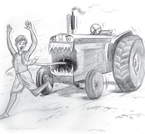 Tractor An Implement of Destruction by Chaya Devi Dasi