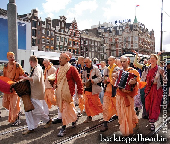 Chanting At the World’s Biggest Street Party by Krishna Krpa Dasa