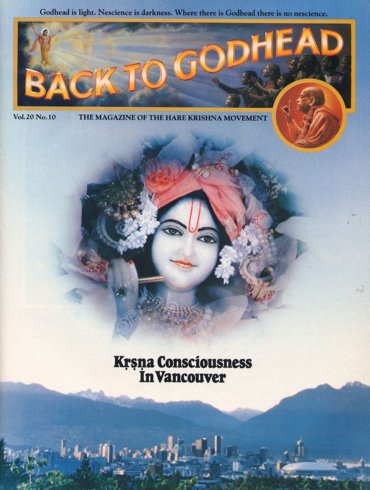 Back To Godhead Volume-20 Number-10, 1985